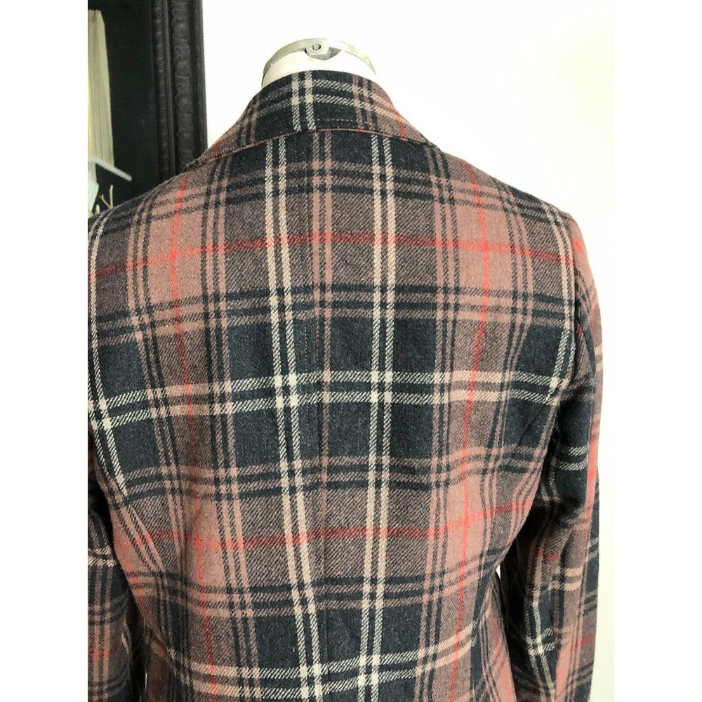 Chadwicks Plaid Wool Blend Button Front Blazer 6p - image 5